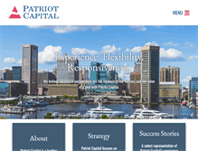 Tablet Screenshot of patriot-capital.com